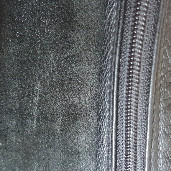 Black pure leather men's cross-body satchel - Picture 4 of 6